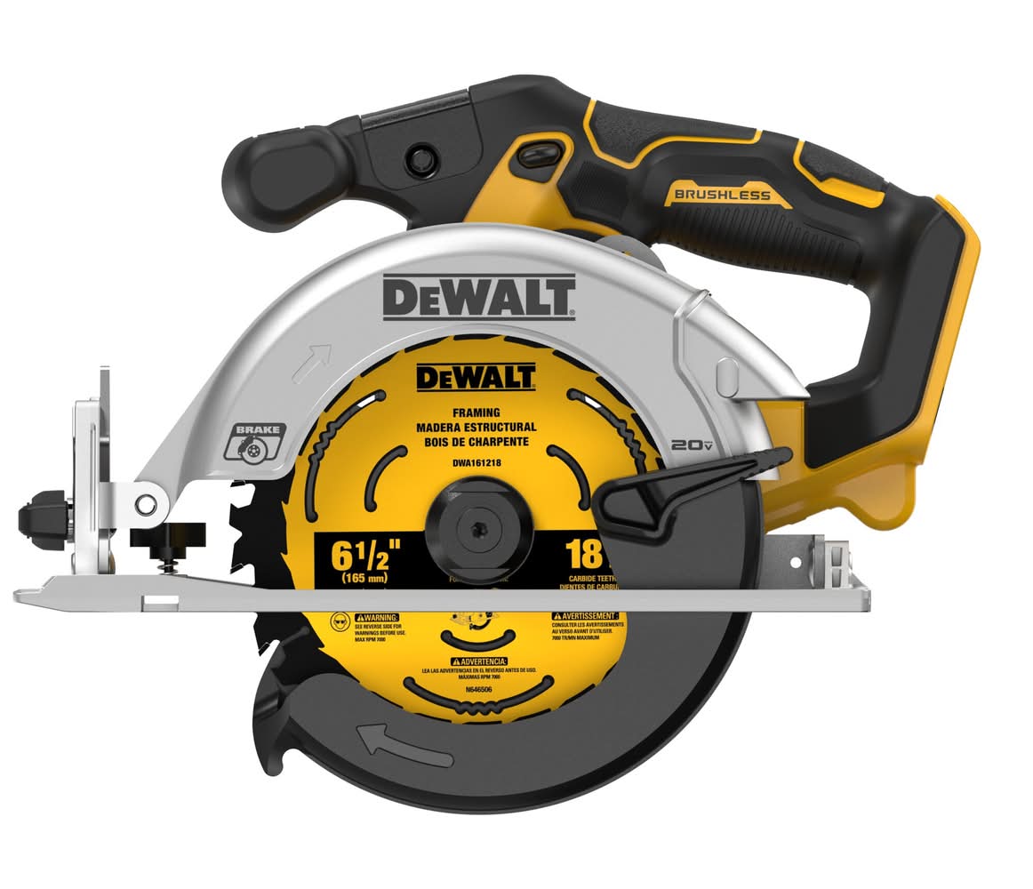 DEWALT 20-volt Max 6-1/2-in Brushless Cordless Circular saw (Battery Not Included and Charger Not Included)