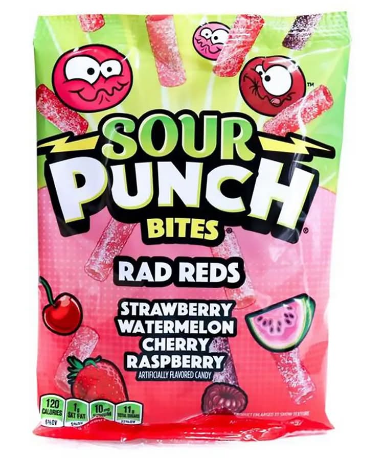 Sour Punch Bites Raging Reds