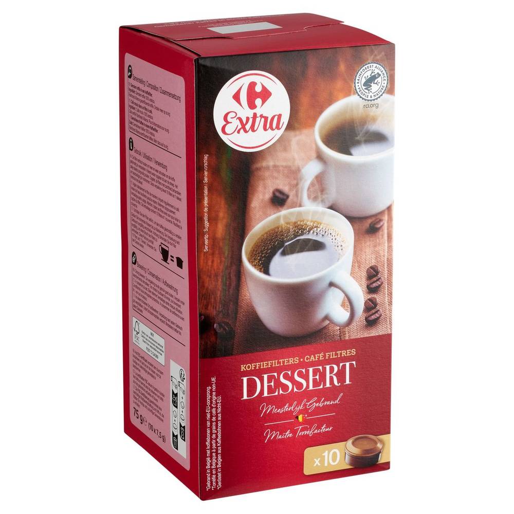 Carrefour Extra Café Filtres Dessert 10 x 7.5 g