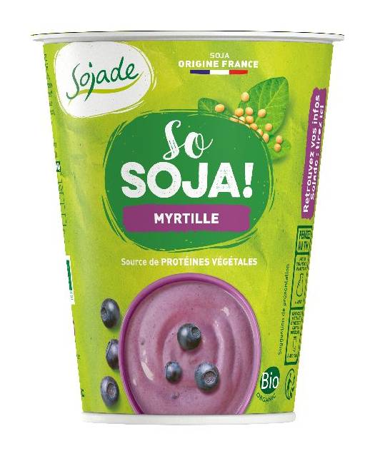 Sojade - So soja yaourt bio, myrtille (400g)