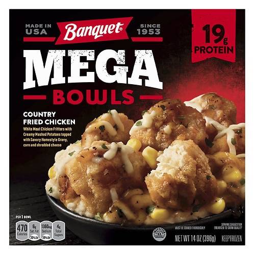 Banquet Mega Bowl Country Fried Chicken - 14.0 oz
