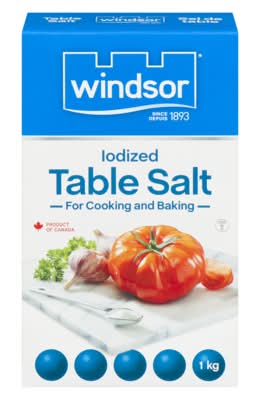Windsor blue sel de table iodé - iodized table salt
