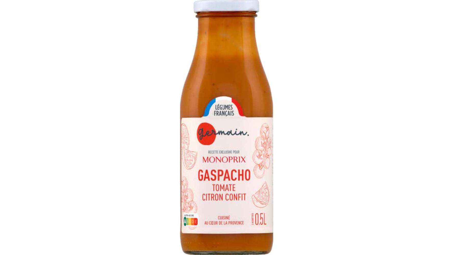 Germain Gaspacho tomate citron confit La bouteille de 50cL