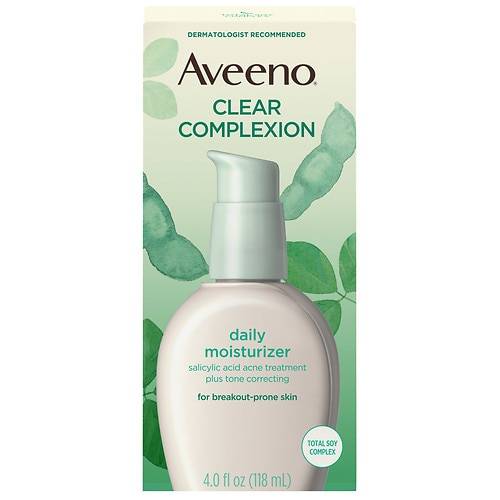 Aveeno Clear Complexion Acne-Fighting Moisturizer With Soy - 4.0 fl oz