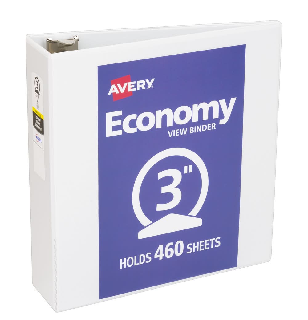 Binder, Economy View White 3 inch