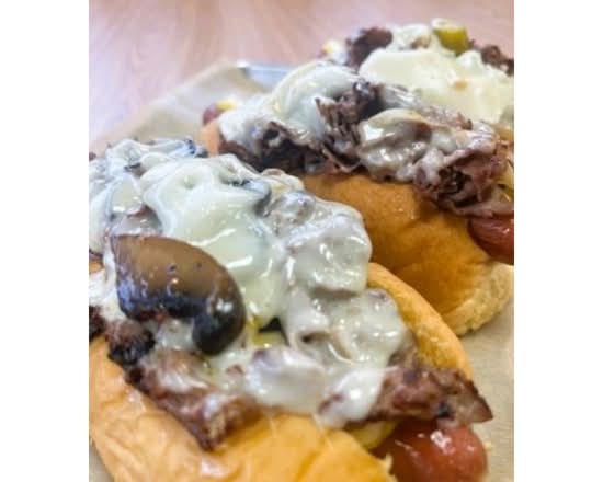 Phil E. Cheese steak dog