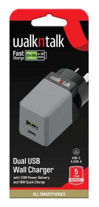 WNT Fast Charge Wall Charger Dual USB