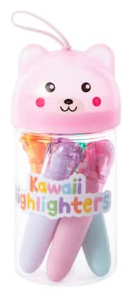 Kawaii Highlighter 4-Pack Pink