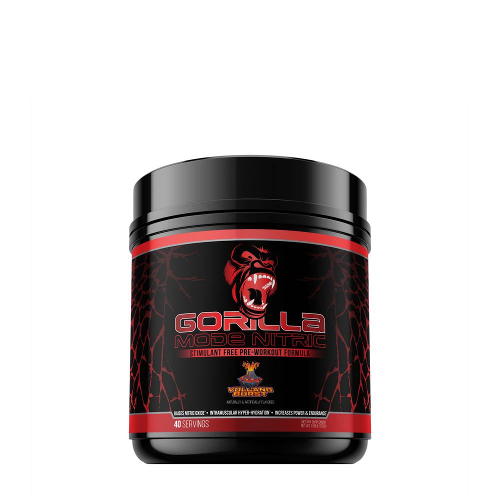 Gorilla Mind Nitric Stimulant Free Pre-Workout (244 oz) (volcano burst)