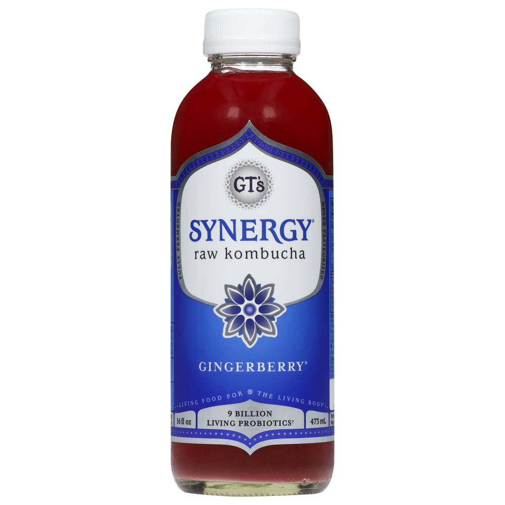 Gt's Synergy Raw Kombucha (16 fl oz) (gingerberry)