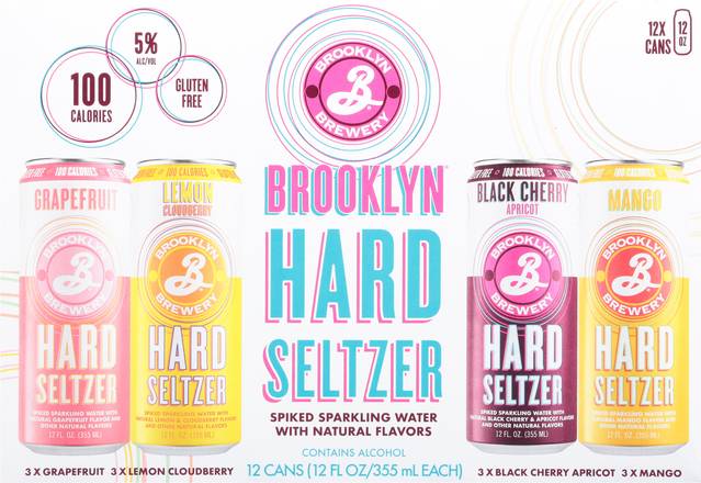 Brooklyn Brewery Hard Seltzer Variety pack (12 ct, 12 fl oz)