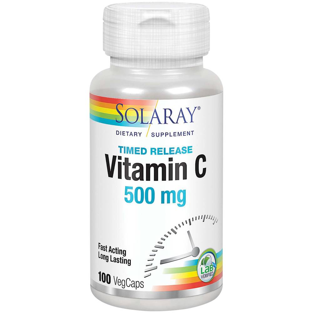 Solaray Timed Release Vitamin C 500 mg Vegcaps