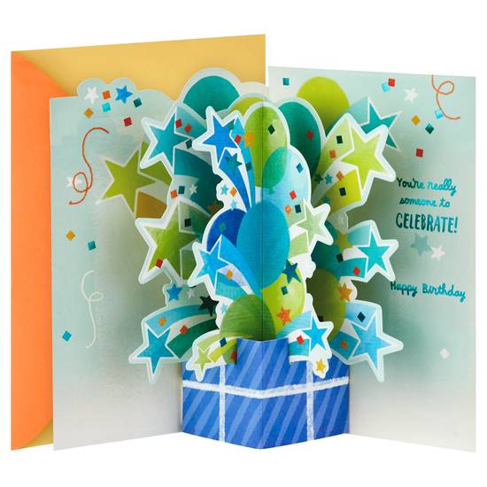 Hallmark Paper Wonder Pop Up Birthday Card (someone to celebrate)