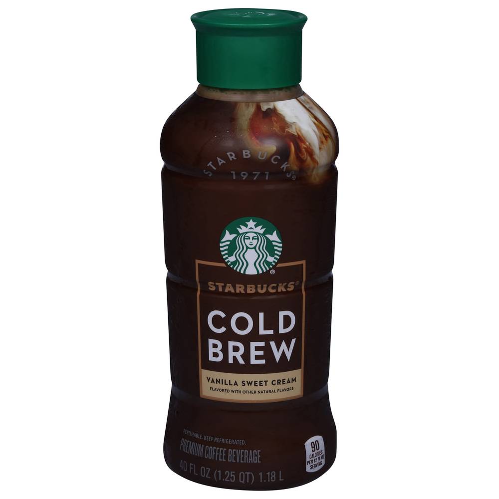 Starbucks Vanilla Sweet Cream Flavored Cold Brew Coffee (40 fl oz)