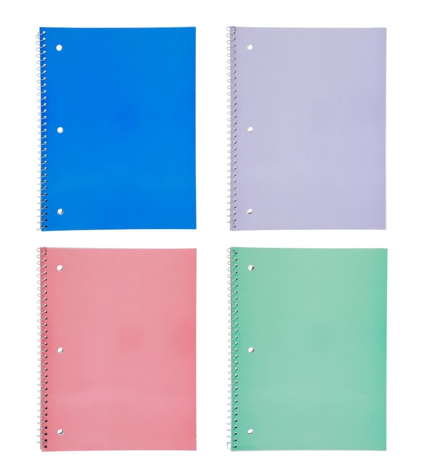 Jot Spiral Notebooks with Glittery Covers, 60 Pages