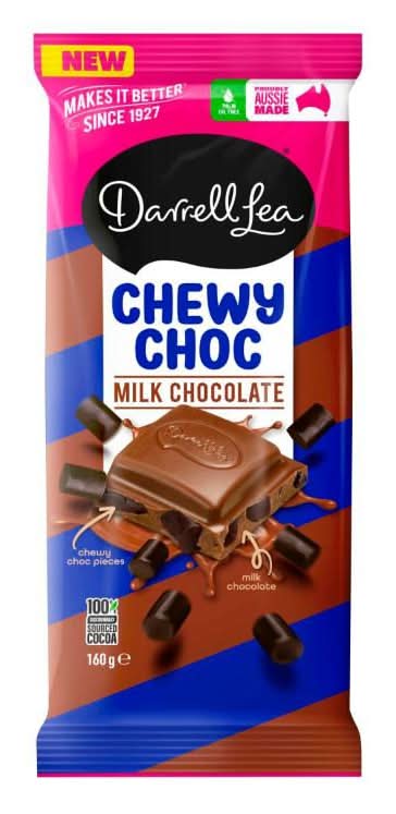 Darrell Lea Chewy Choc Milk Chocolate Block (160g)