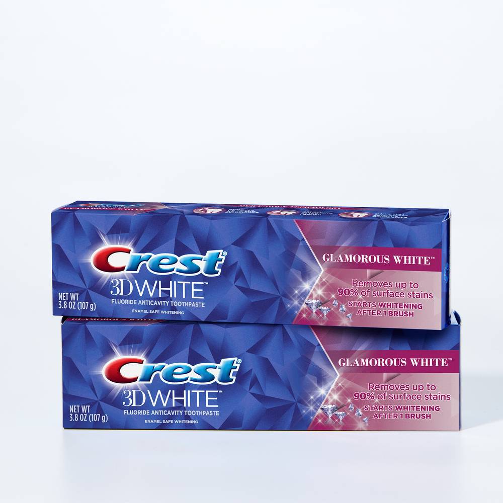 CREST 3D White Advanced Glamorous White Toothpaste (2 ct)