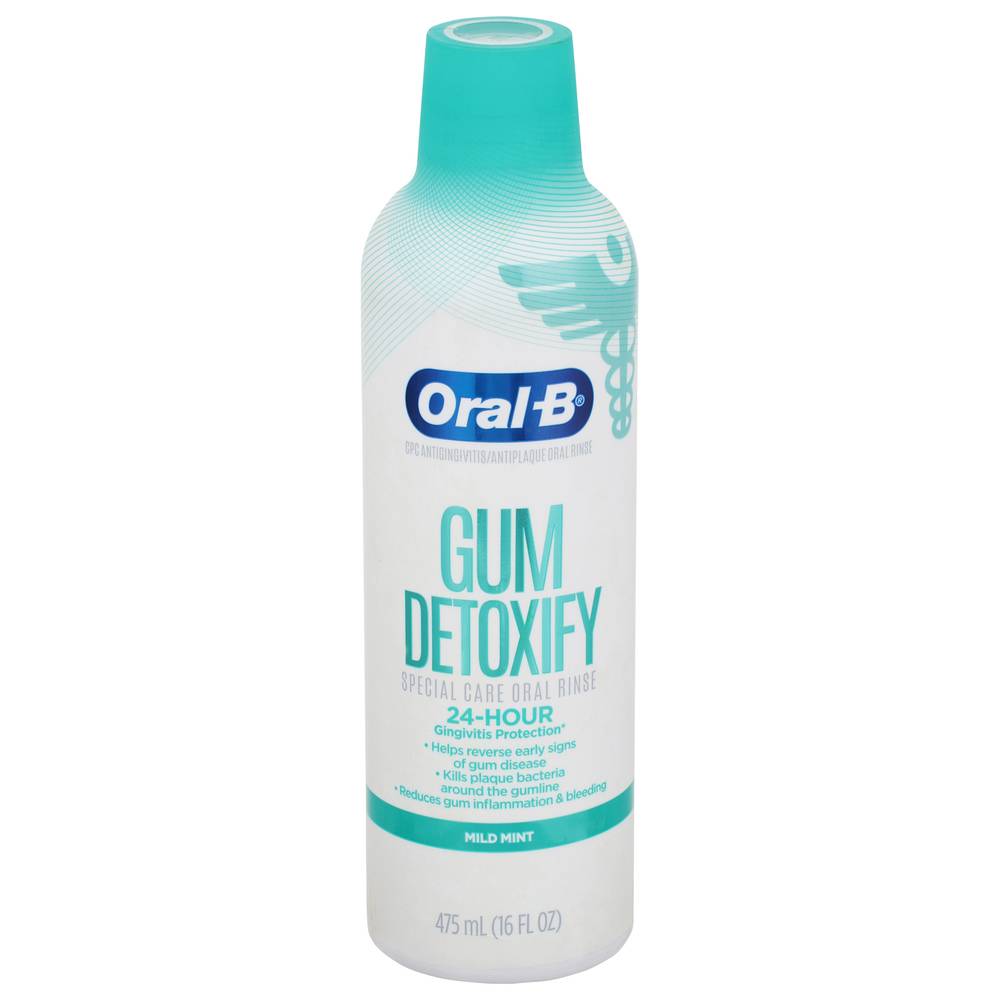 Oral-B Gum Detoxify Mild Mint Special Care Oral Rinse (16 fl oz)