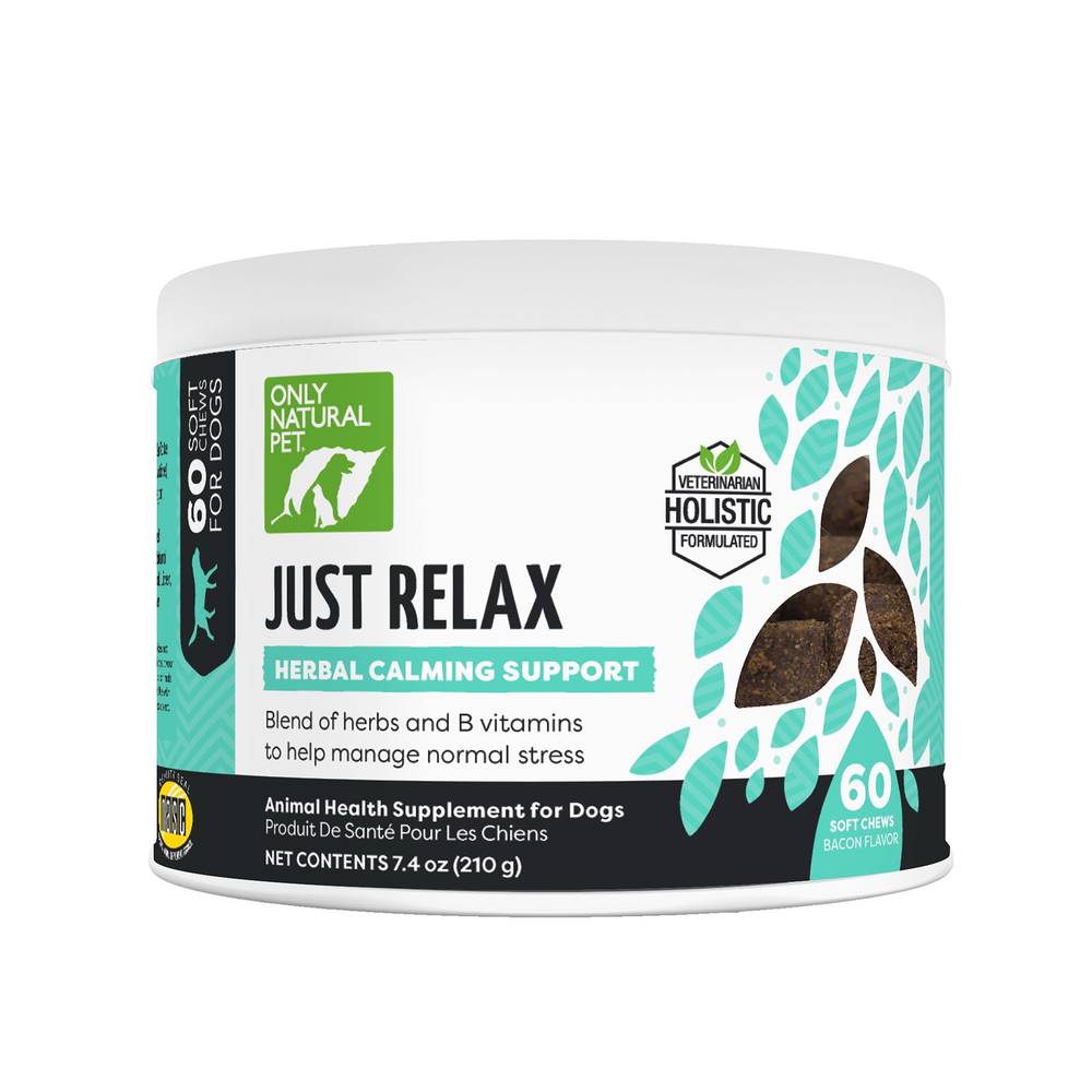 Only Natural Pet Just Relax Herbal Calming Support Soft Dog Chews (60 ct)