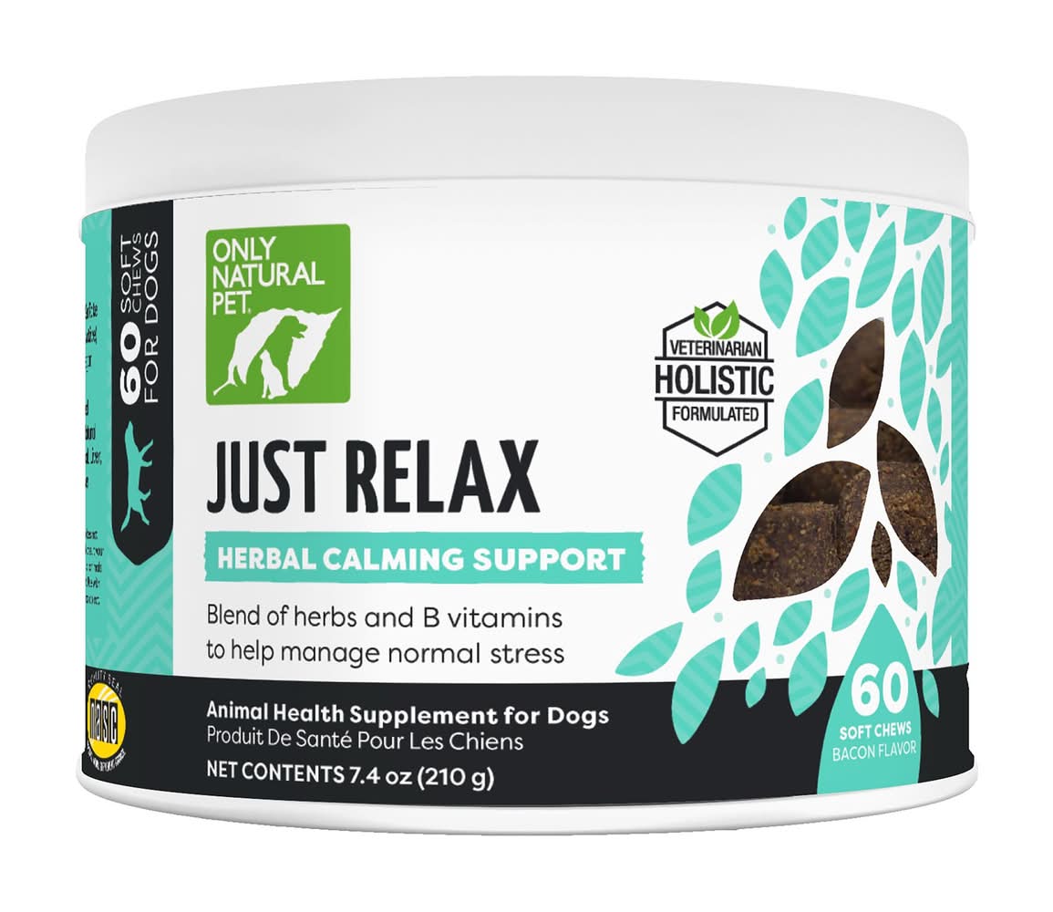 Only Natural Pet® Just Relax Herbal Calming Support Soft Dog Chews (Size: 60 Count)