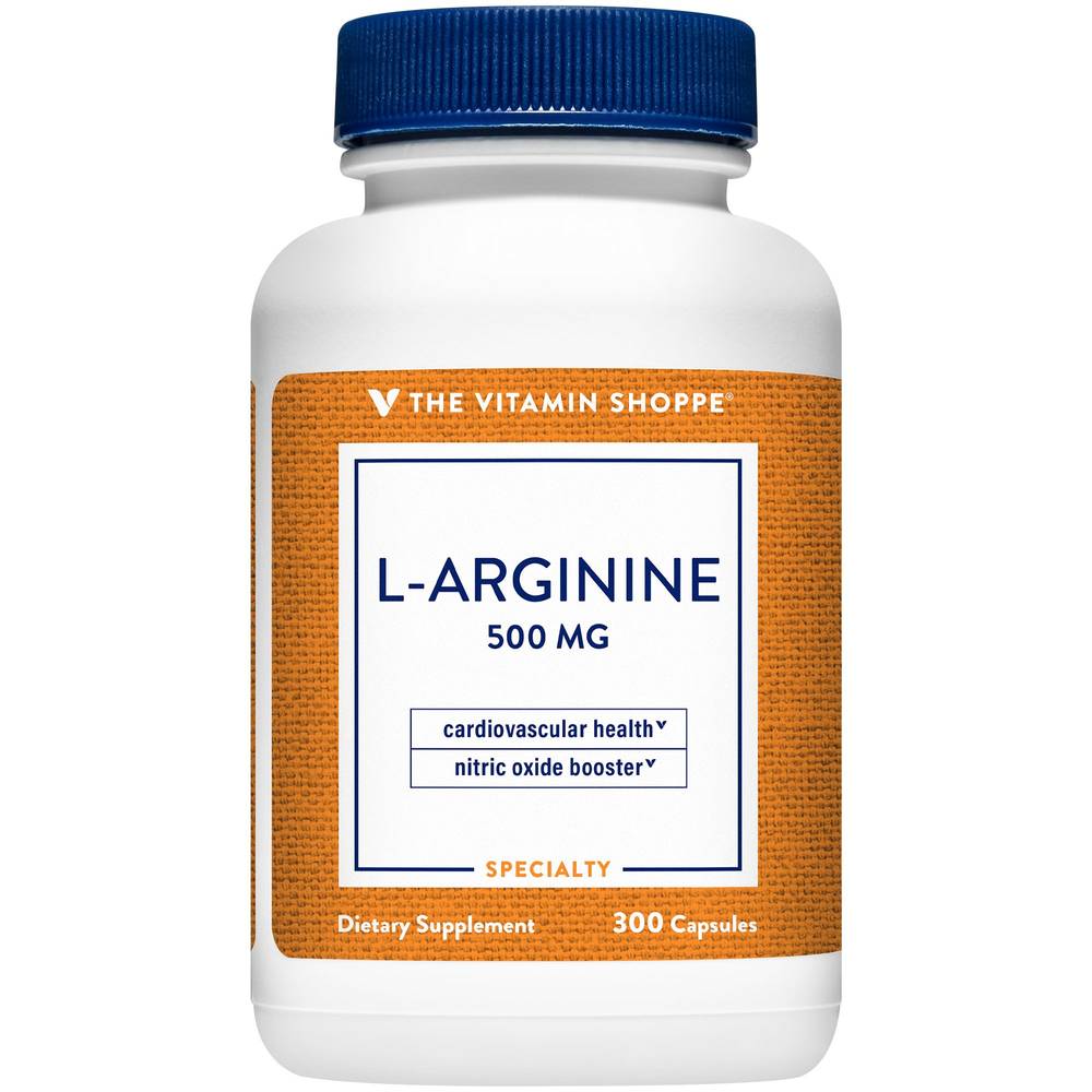 The Vitamin Shoppe L-Arginine Amino Acid Dietary Supplements Capsules (300 ct)