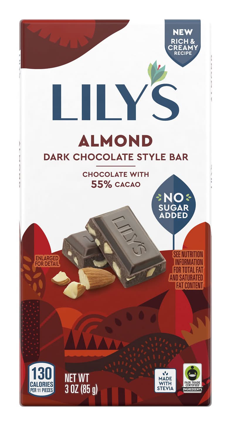 Lily's 55% Cocoa Dark Chocolate Almond (3 oz)