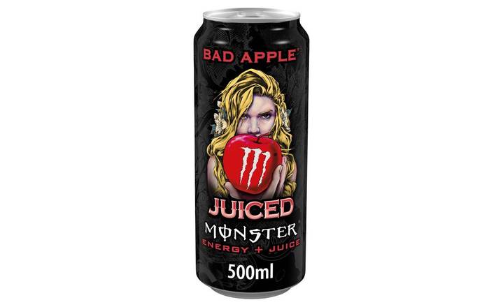 NEW: Monster Energy Juiced Bad Apple Energy Drink 500ml (406780)
