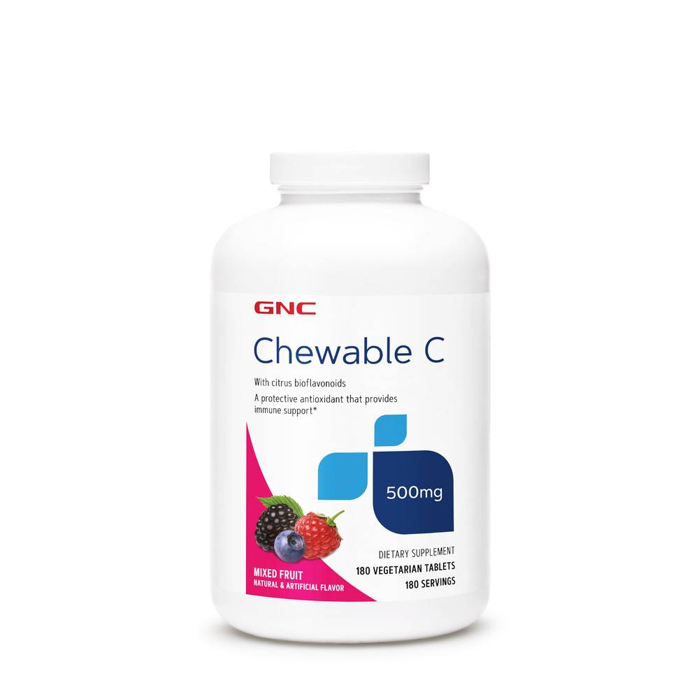 Chewable C 500mg - Mixed Fruit - 180 Tablets (180 Servings) (1 Unit(s))