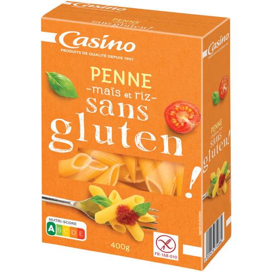 CASINO - Pâtes - Penne  Sans gluten - 400g