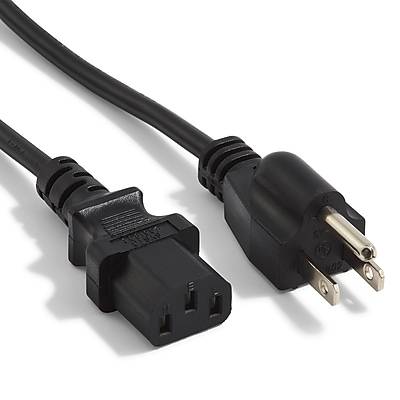 NXT Technologies 6' Desktop/Monitor Power Cord, Black (NX29759)
