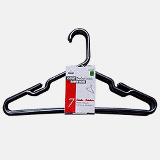 Maurice Silver Plastic Hangers, 7 Pack (##)