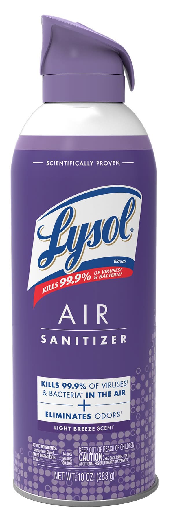 Lysol Air Sanitizer Spray, Light Breeze (10 fl oz)