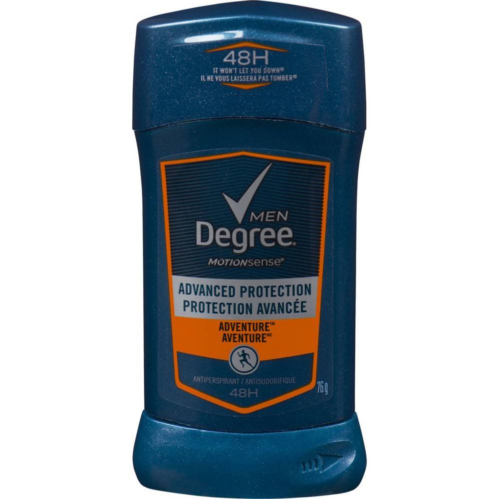 Degree for men antisudorifique en bâton au parfum aventure (76 g) - men  adrenaline series anti-perspirant, adventure (76 g)