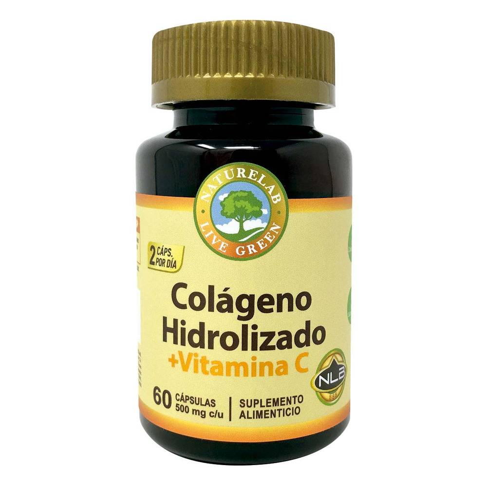 NatureLab · Colágeno hidrolizado cápsulas 500 mg (60 un)