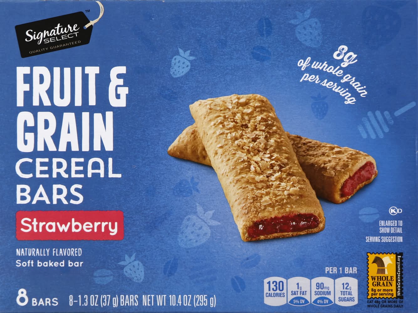 Signature Select Strawberry Fruit & Grain Cereal Bars (10.4 oz, 8 ct)