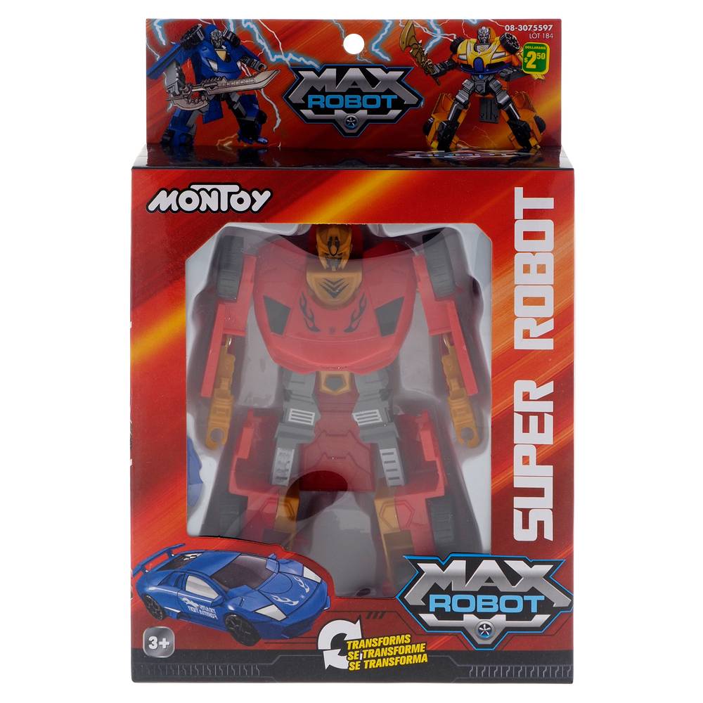 Max Robot Montoy Super Robot Transformer Toy, Size 3Y+