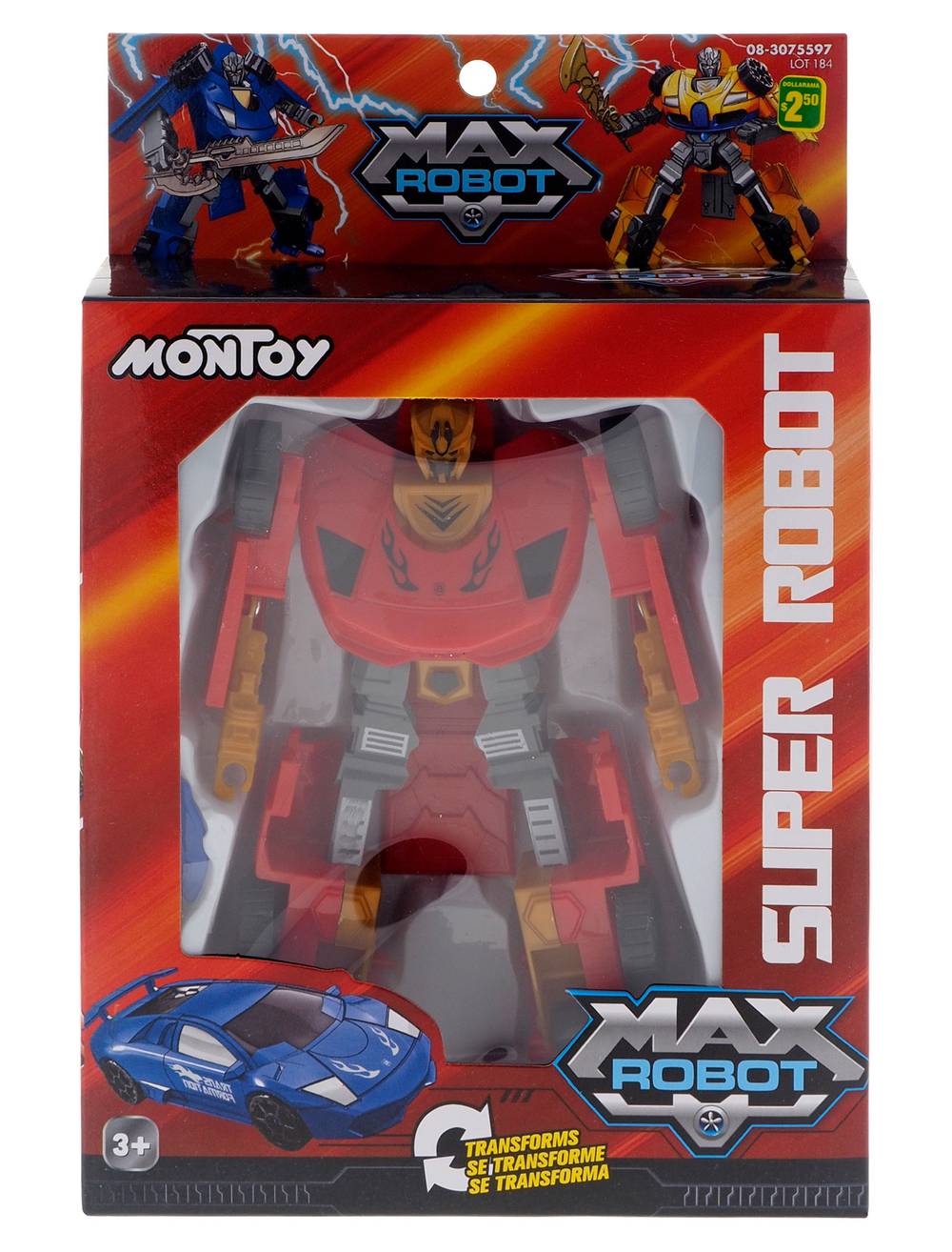 Max Robot Montoy Super Robot Transformer Toy, Size 3Y+
