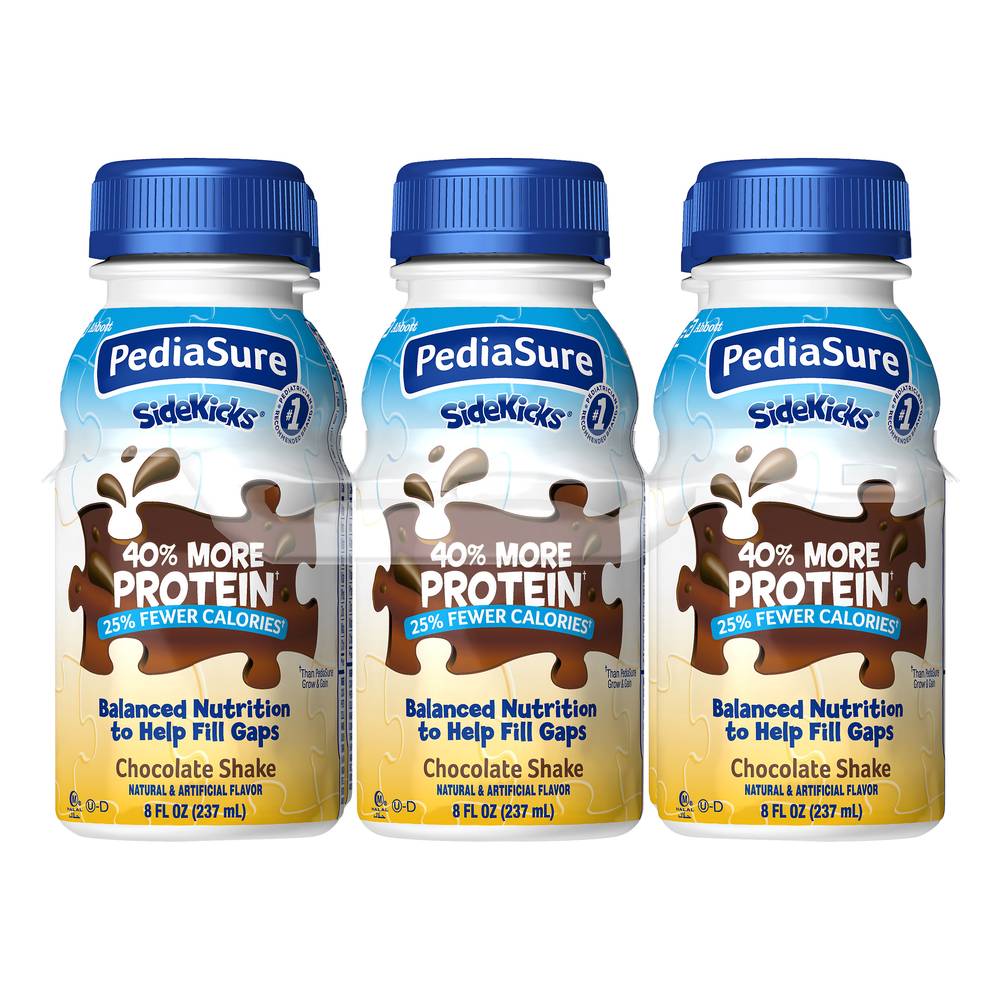 PediaSure Sidekicks Chocolate Protein Shake (6 x 8 fl oz)