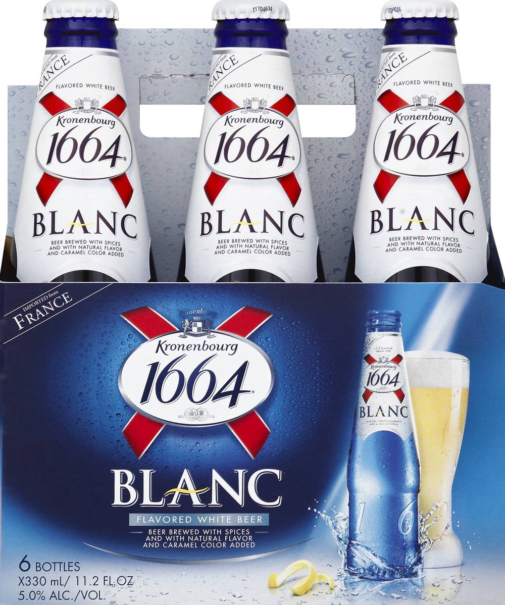 Kronenbourg 1664 Blanc French White Beer (6 x 11.2 fl oz)