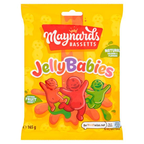 Maynards Bassetts Fruit, Jelly Babies (165g)