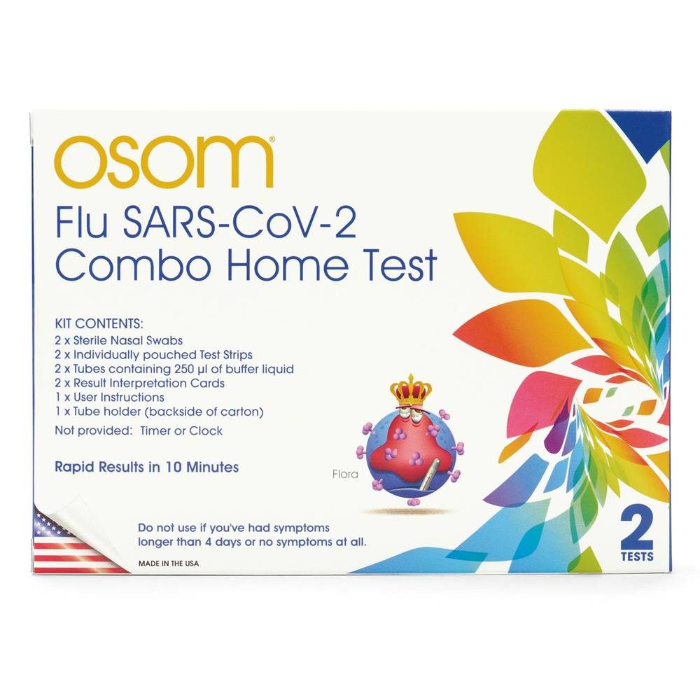 OSOM Cov-2 Combo Home Test Kit (2 ct)