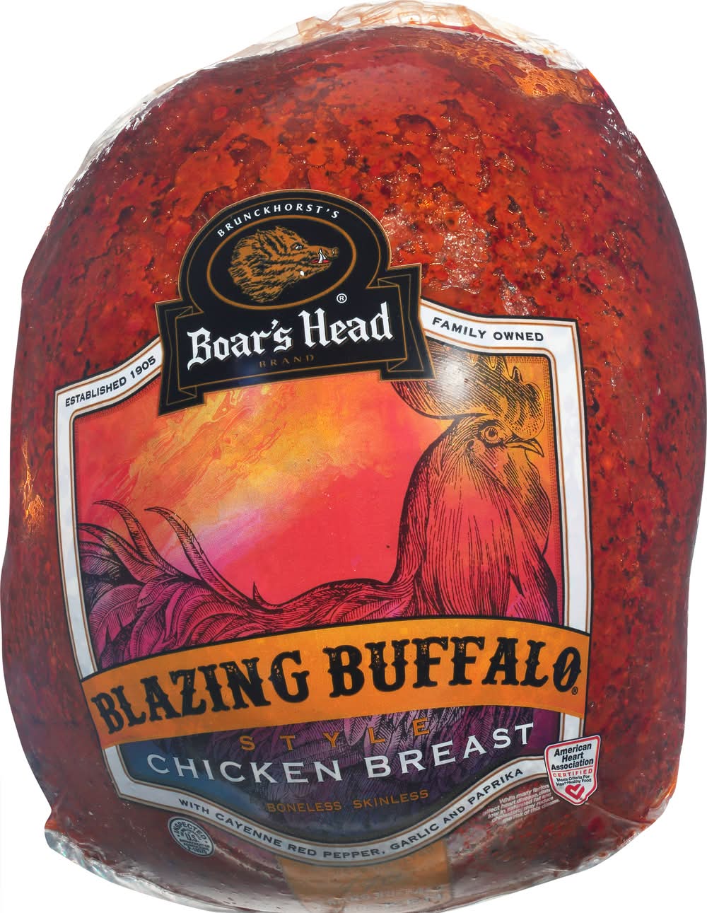 Boar's Head Boneless Skinless Chicken Breast, Blazing Buffalo (0.5 lbs)