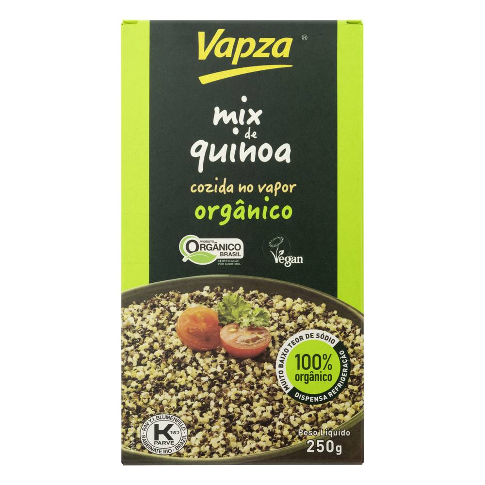 Vapza mix de quinoa orgânica cozida no vapor (250 g)