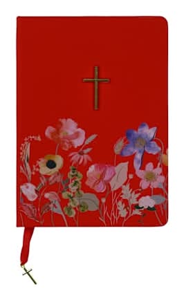 Cross Charm Journal Red