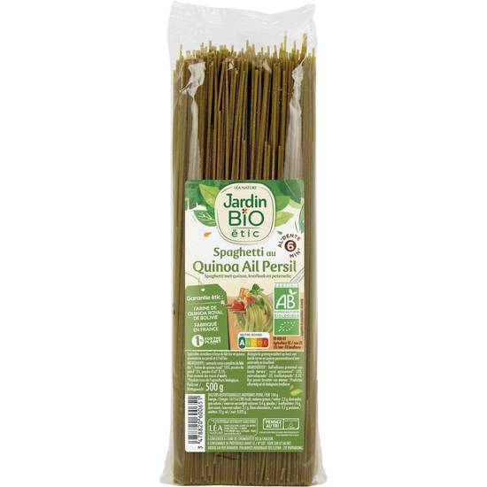 Jardin Bio Étic - Pâtes spaghetti colorées quinoa persil ail