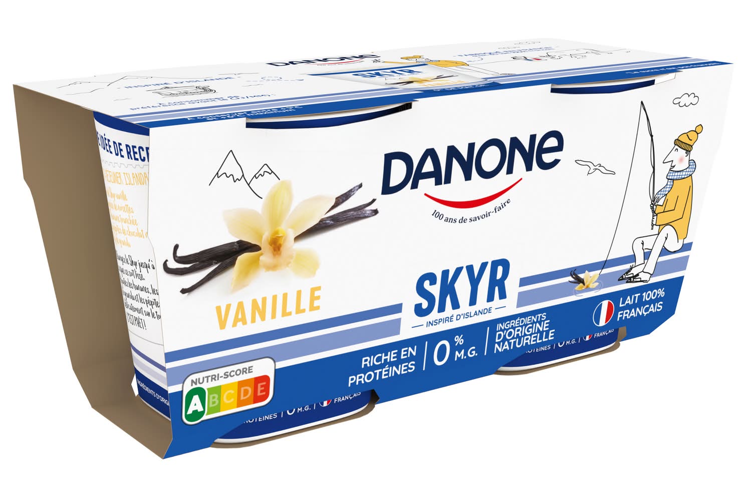 Danone - Skyr yaourt 0% mg, vanille (2)