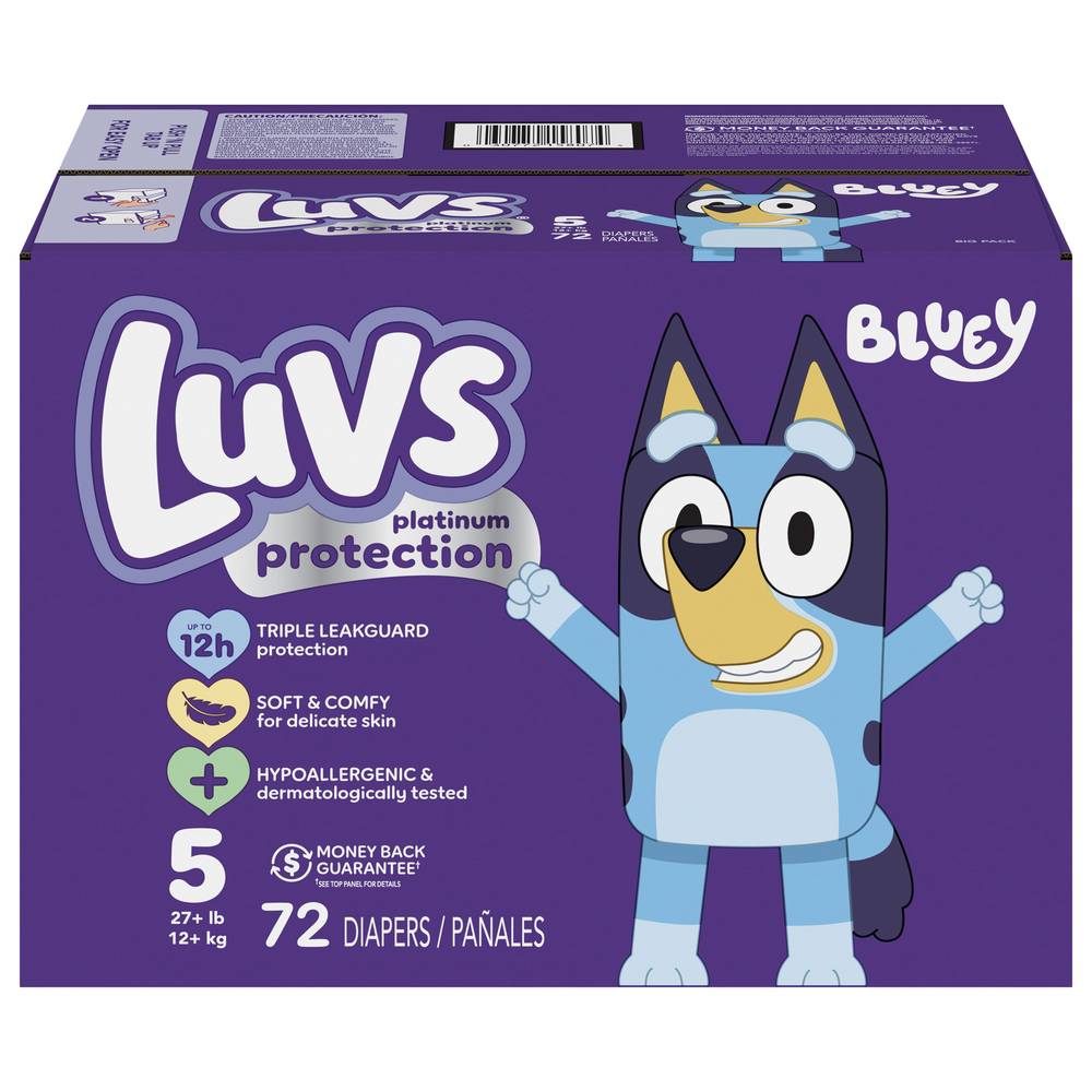 Luvs Protection Disposable Diapers, Size 5 (72 ct)