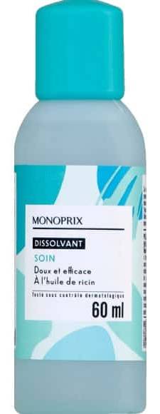 Monoprix Dissolvant Soin A L Huile De Ricin Le Flacon De 60 Ml