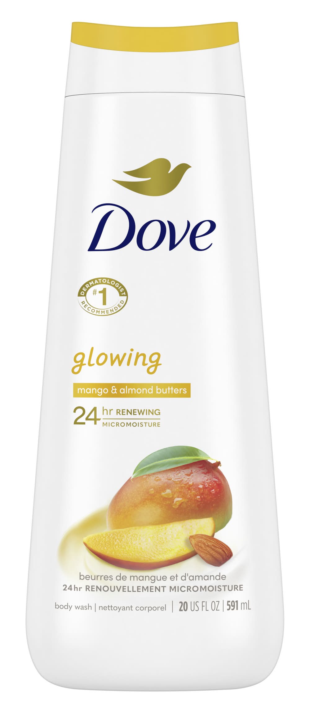 Dove Nourishing Glowing Mango Butter & Almond Butter Body Wash (1.25 lbs)