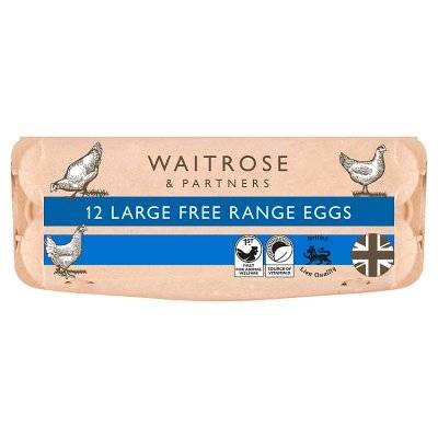 Waitrose & Partners Large Free Range Eggs (12 ct)